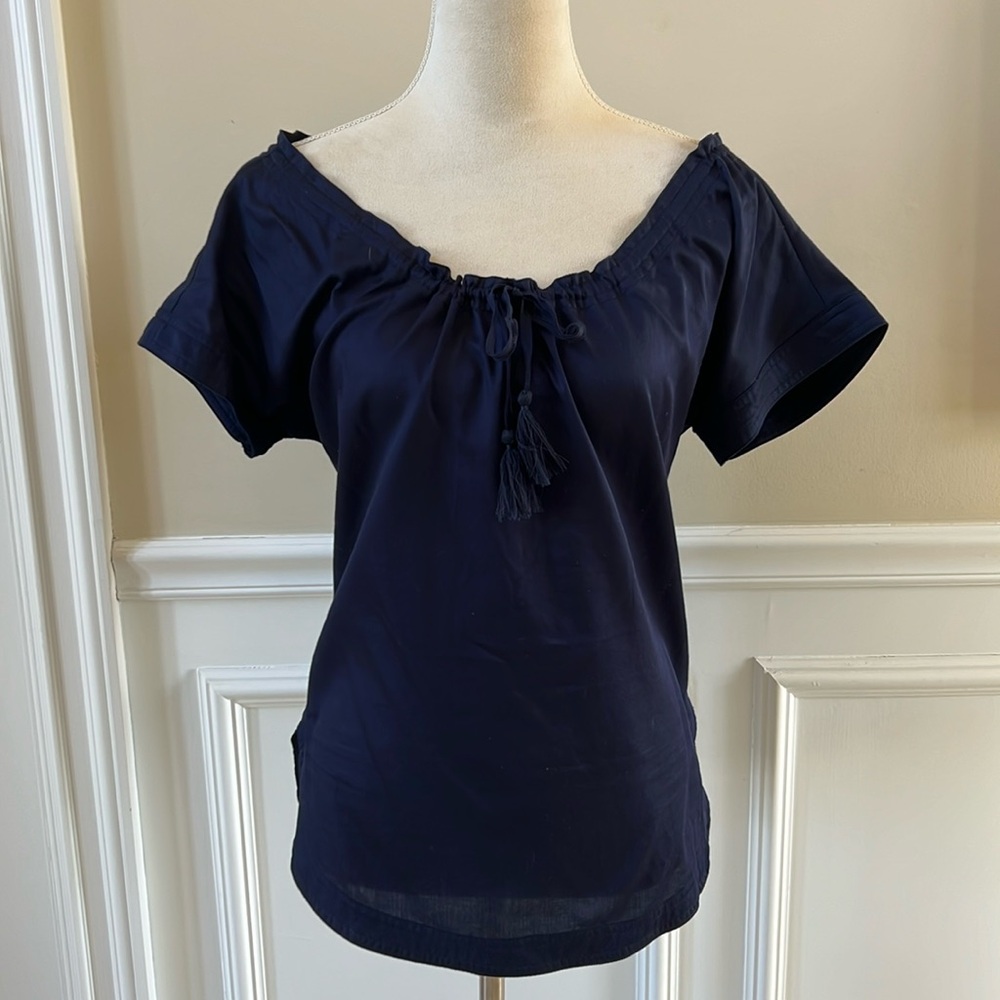 NWT* Lauren By Ralph Lauren Blue Blouse.
Size XS